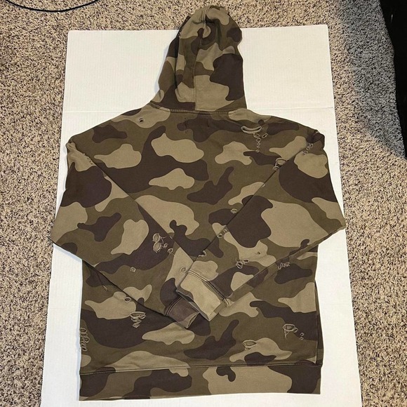 PacSun Boxy Fit Distressed Camo Hoodie - Picture 3 of 4
